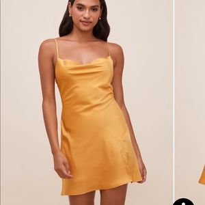 ASTR FILOMENA COWL NECK MINI DRESS